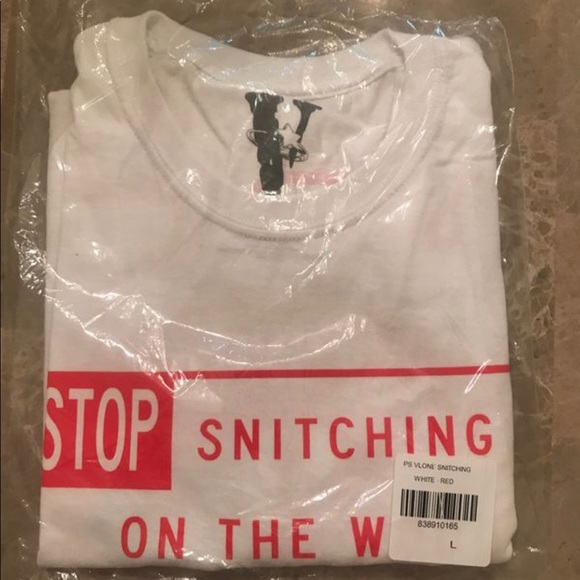 VLONE Shirts Pop Smoke X Vlone Stop Snitching Tshirt Poshmark